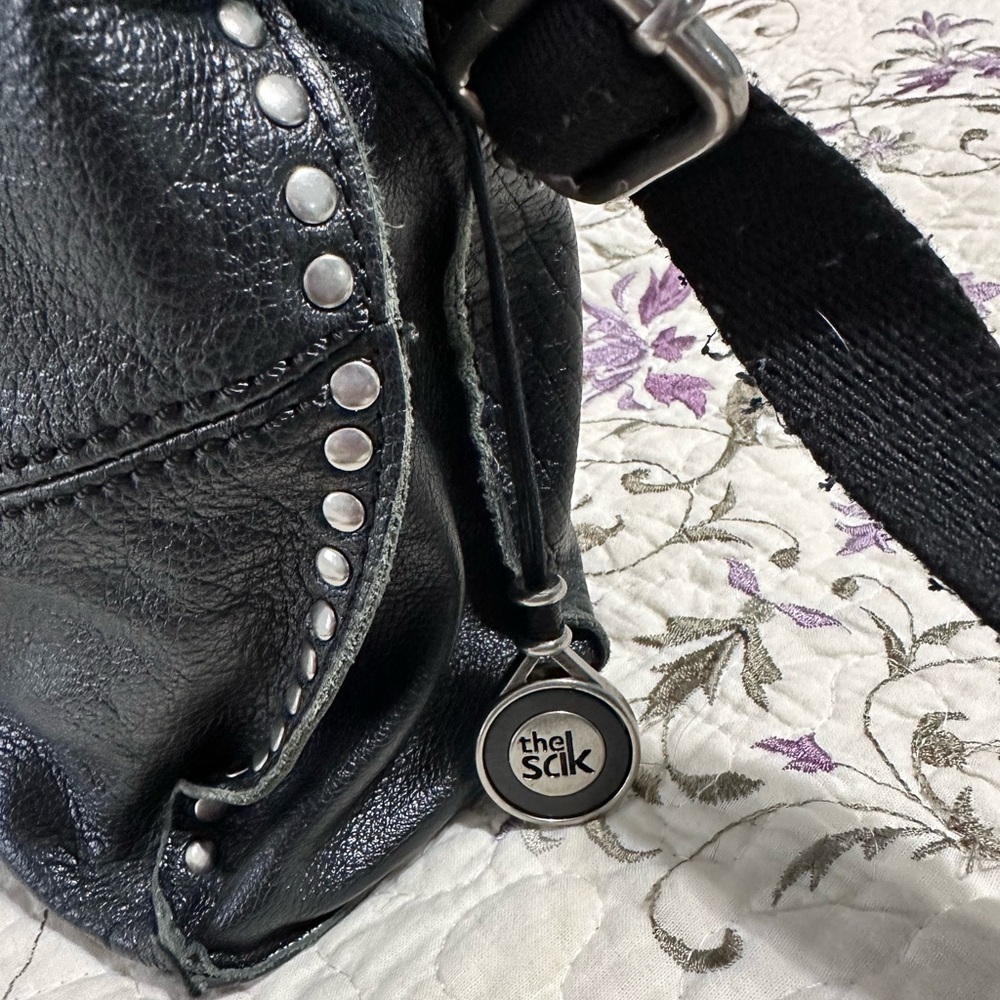 Black leather Sak bag great preloved condition - Picture 3 of 7